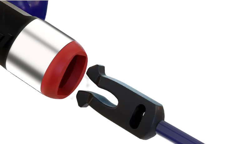 Clippable detectable cord